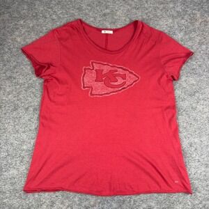 '47 Brand  Kansas City Chiefs NFL T-Shirt Tee Cotton Red Womens XL